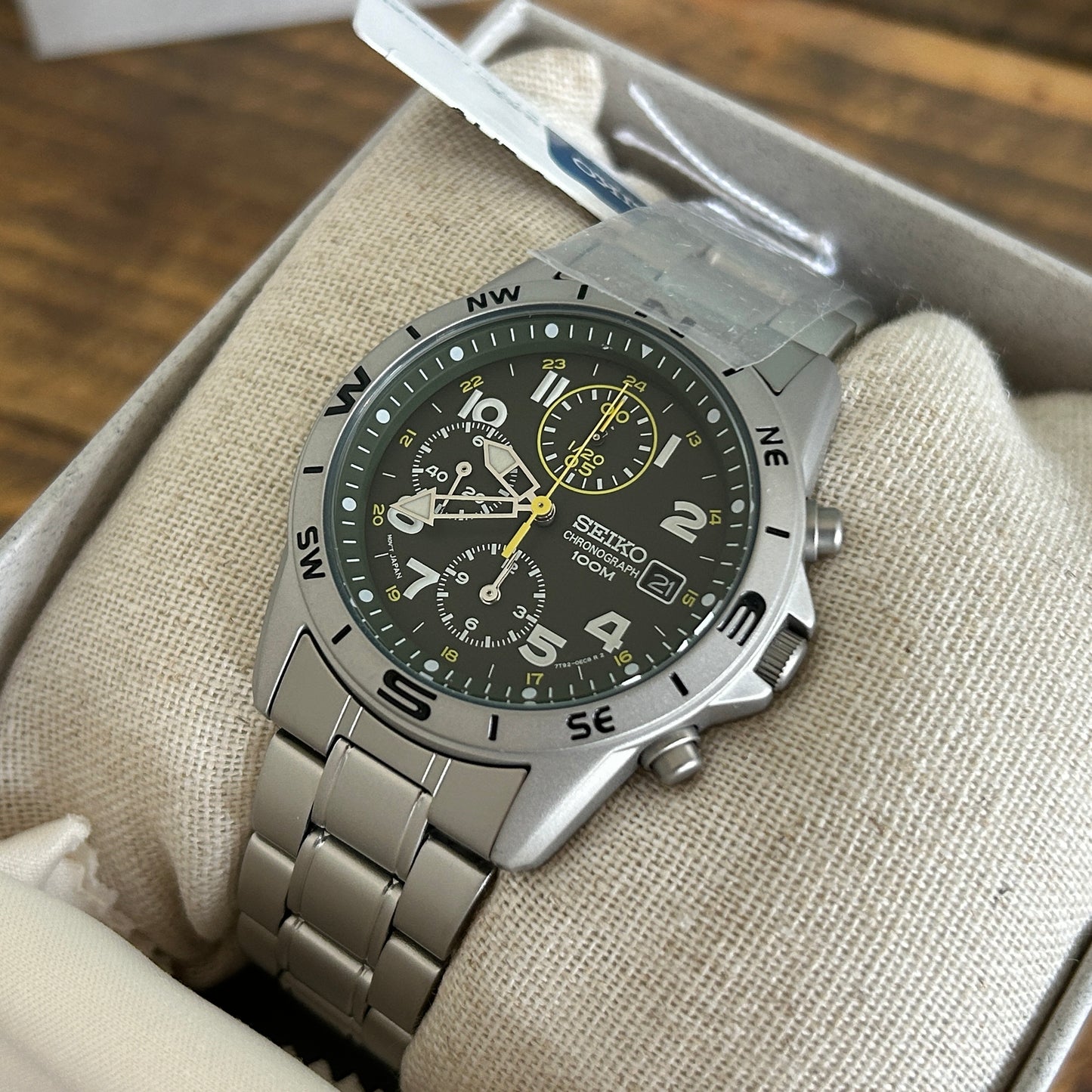 Seiko SND377P Stainless Steel Chronograph Men's Watch