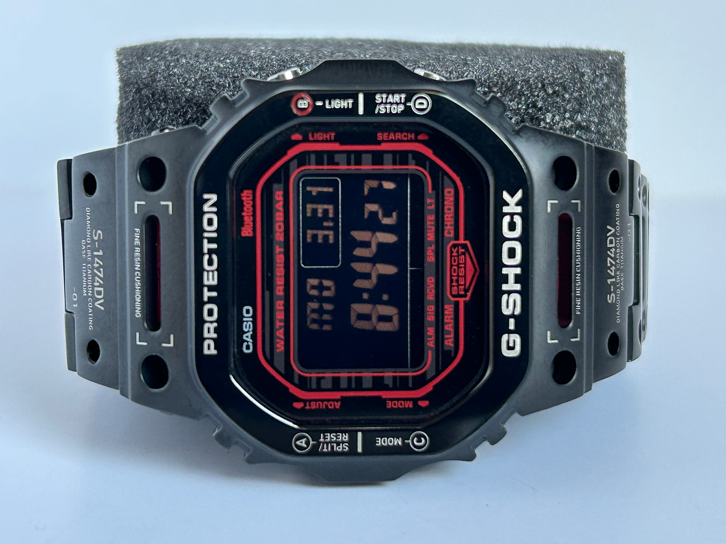Custom Casio G-SHOCK DW-B5600G-1BPM Stainless Steel Bluetooth Watch