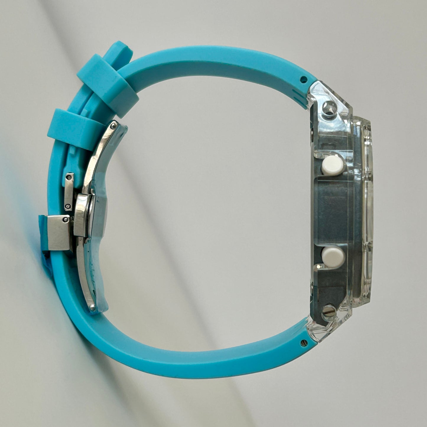 Custom Casio G-SHOCK Mini GMA-S2100-BPS Blue/White/Clear Watch