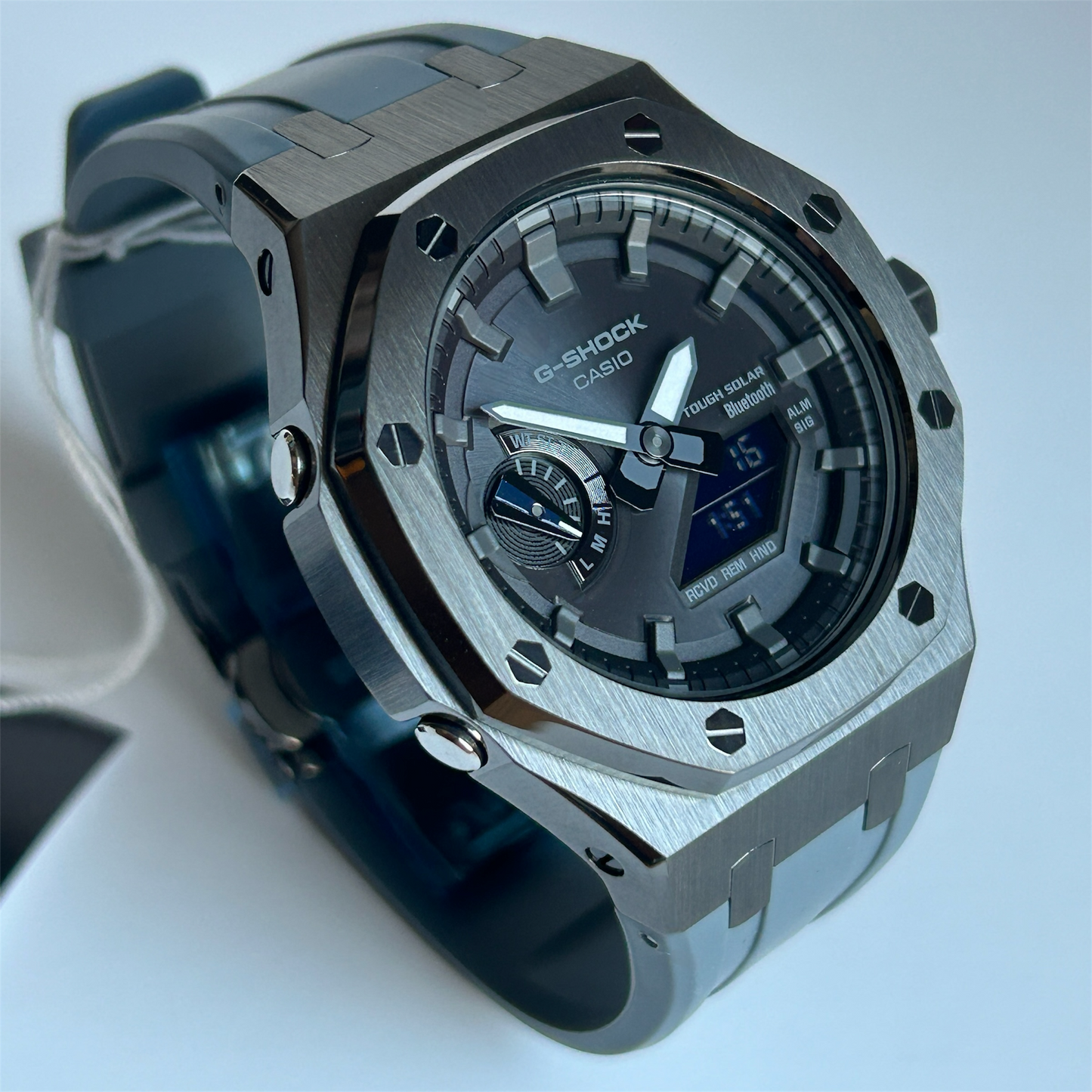Custom Casio G-SHOCK GA-B2100-3BPM Tough Solar Bluetooth Gunmetal Watch