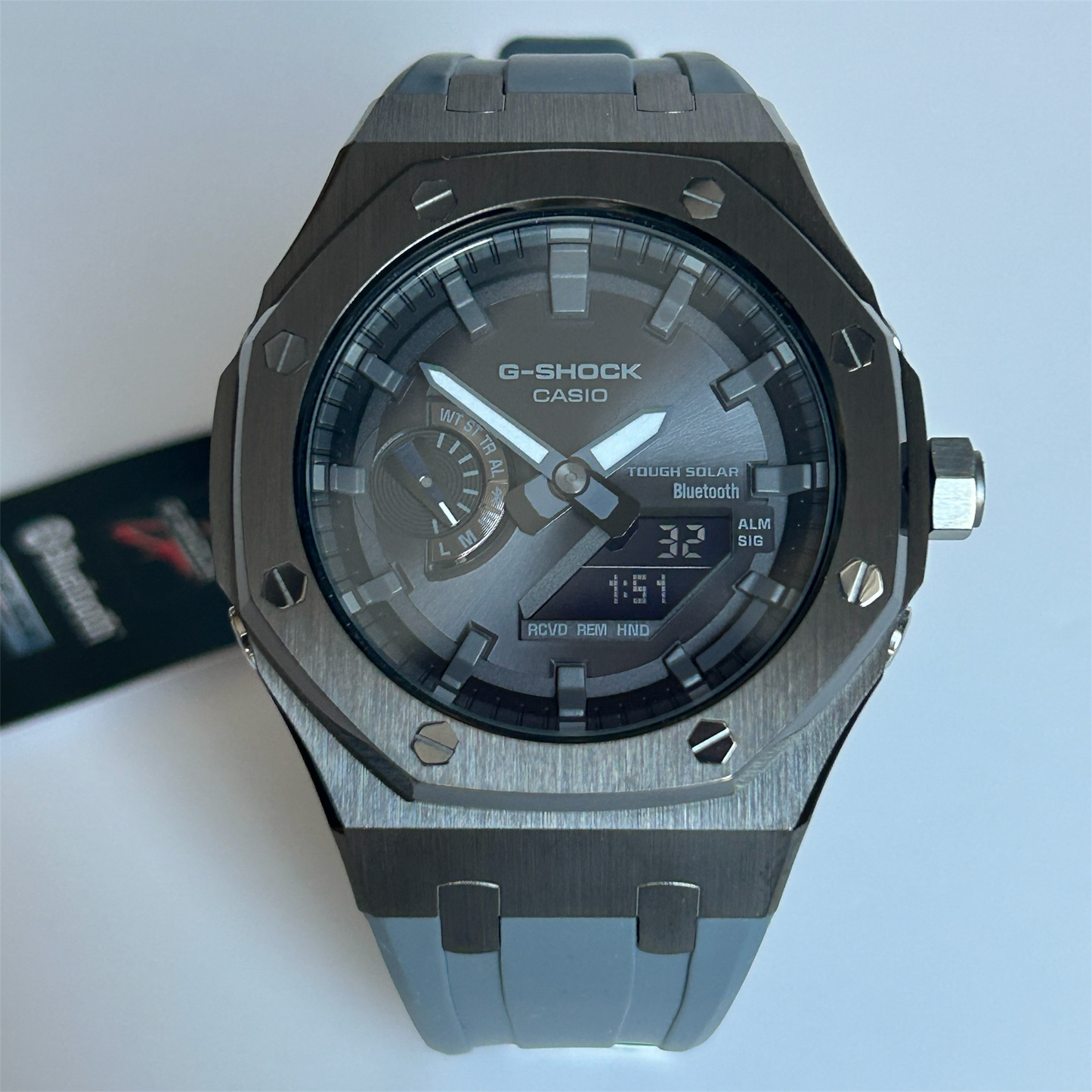 Custom Casio G-SHOCK GA-B2100-3BPM Tough Solar Bluetooth Gunmetal Watch