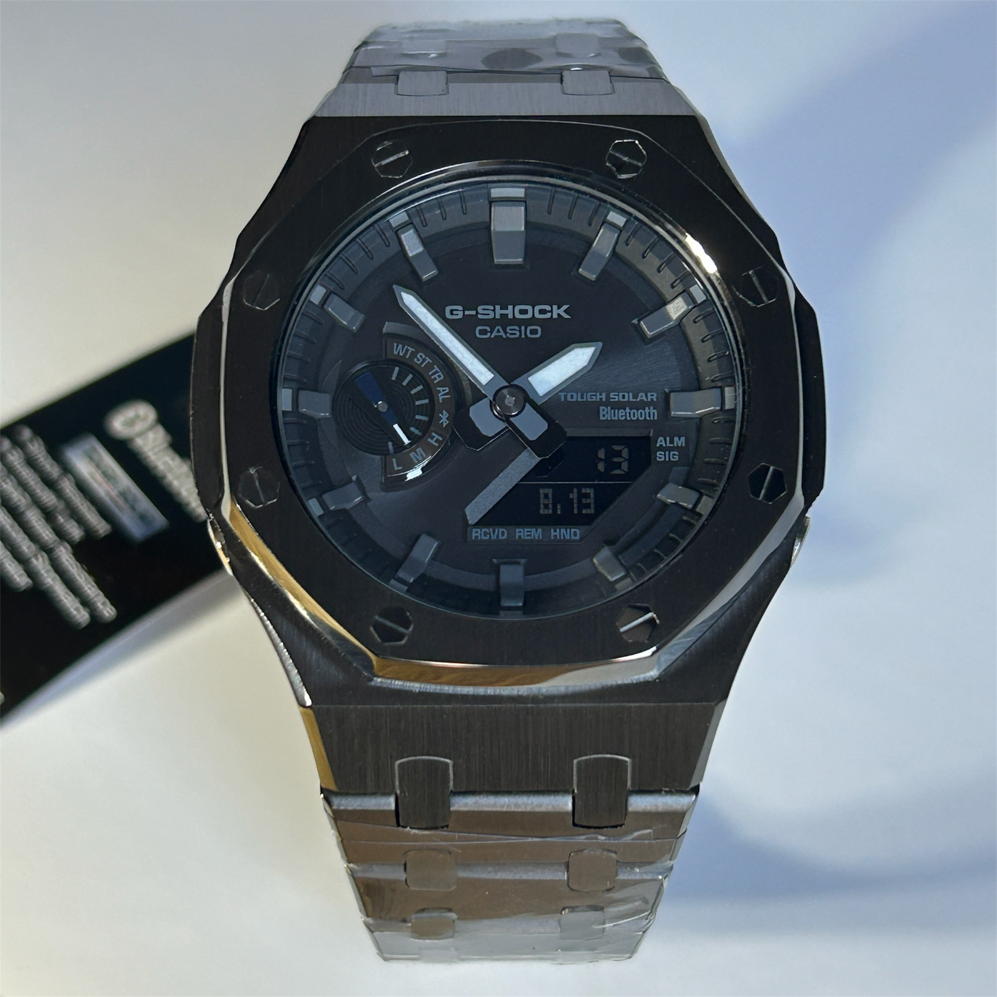 Custom Casio G-SHOCK GA-B2100-2BPM Tough Solar Bluetooth Gunmetal Watch