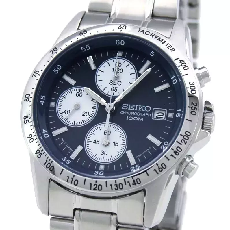 Seiko SND365PC Stainless Steel Chronograph Men's Watch