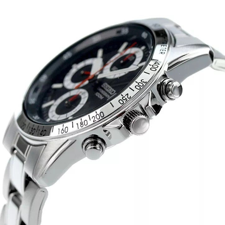 Seiko SND371PC Stainless Steel Chronograph Men's Watch