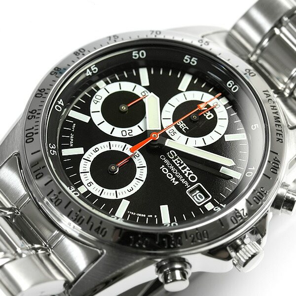 Seiko SND371PC Stainless Steel Chronograph Men's Watch