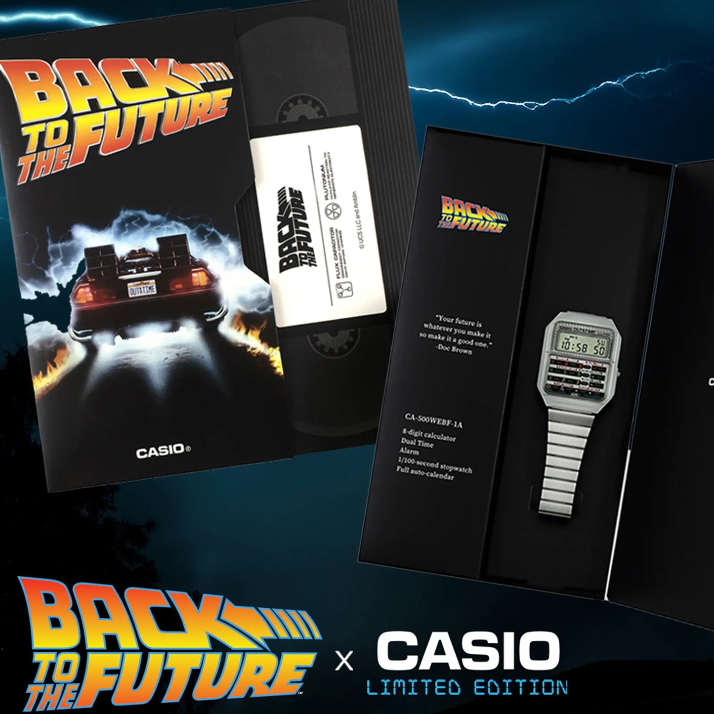Casio X Back To The Future CA-500WEBF-1A Limited Edition Watch