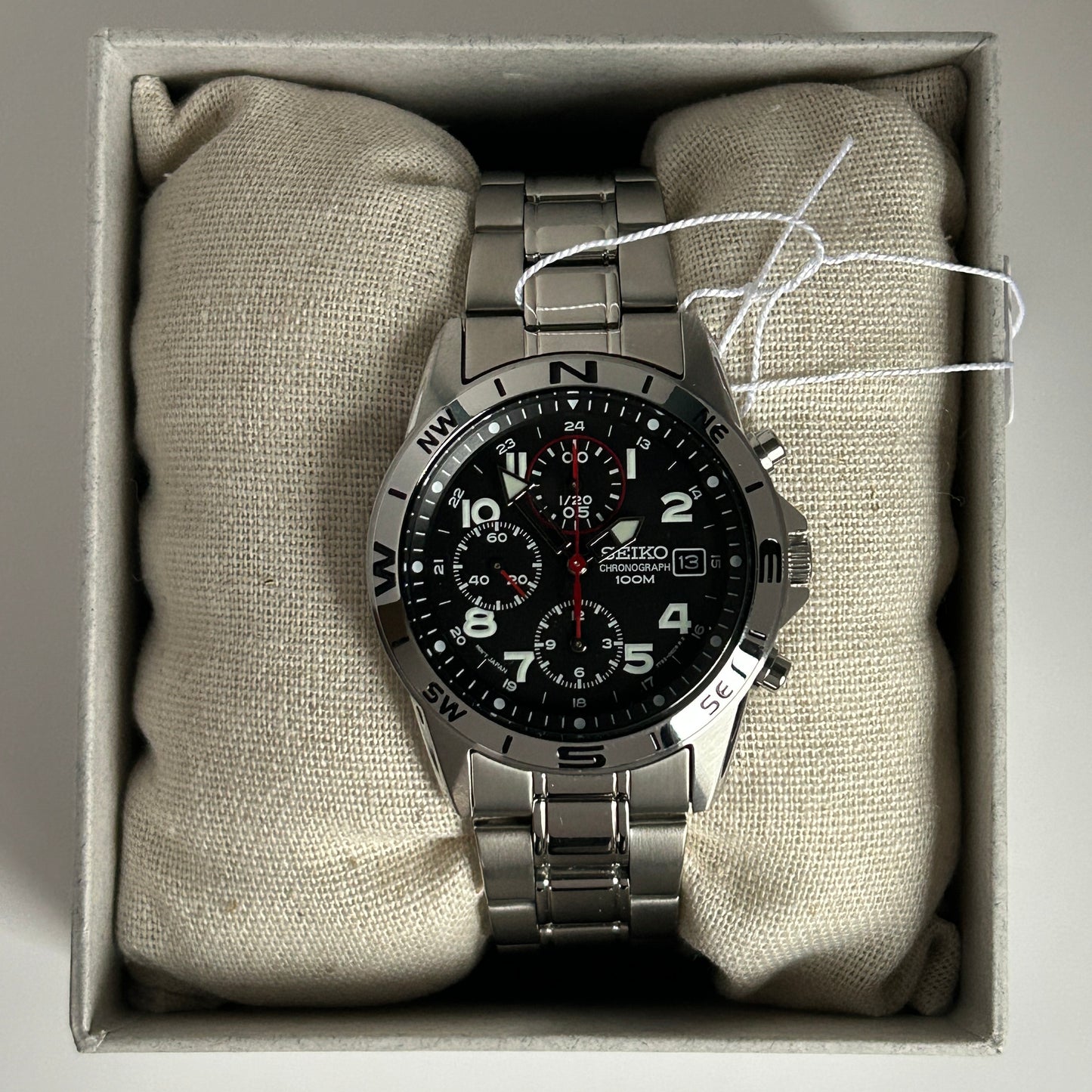 Seiko SND375PC Chronograph Men's Watch * Customer Return *