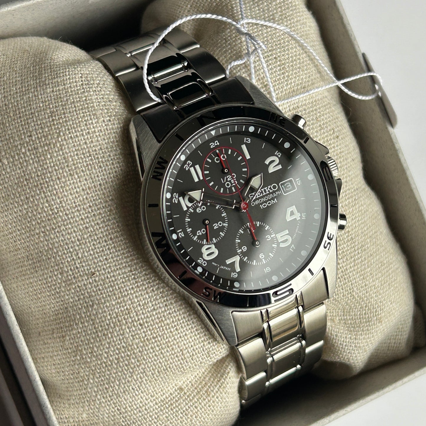 Seiko SND375PC Chronograph Men's Watch * Customer Return *
