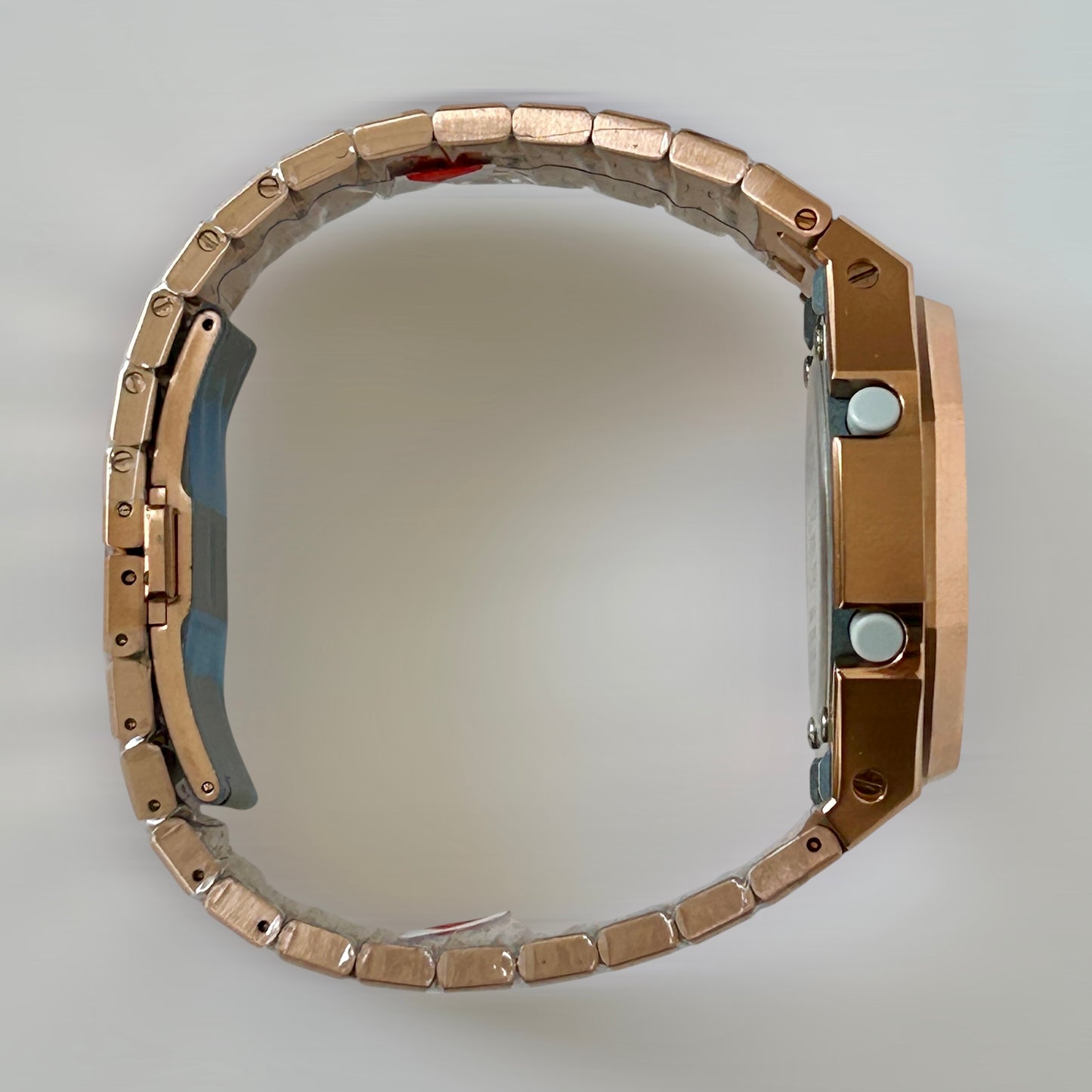 Custom Casio G-SHOCK Mini GMA-S2100-1BPM Rose Gold Rainbow Watch