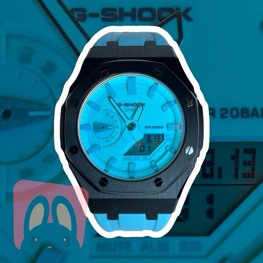 Custom Casio G-SHOCK GA-2100-2BPS Blue Watch